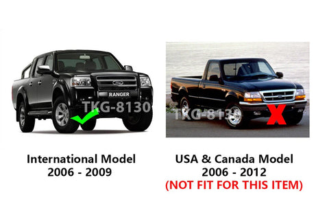 Ford Ranger Chrome Tail Light Surround Covers (2006-2008)