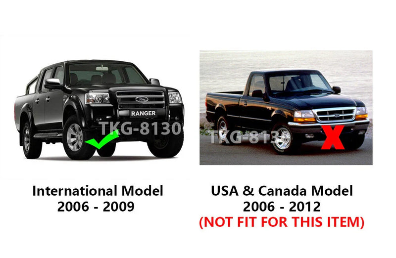 Ford Ranger Chrome Tail Light Surround Covers (2006-2008)