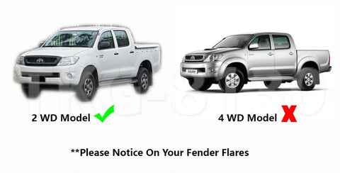 Toyota Hilux (2WD) 2005-2014 Rear Mud Flap