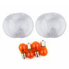 Harley Davidson Glide Front Rear Turn Signal Lights Clear Lens Covers