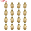 Motorcycle Car Grease Nipple Fitting / 16pcs 1/8" Thread Brass Straight /