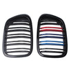 97-03 BMW E39 525i 528i 530i M5 Glossy Black Front Bumper Kidney Grille