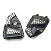 Audi A4L Gloss Black Front Bumper Fog Light Grille (2020-2022)