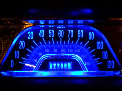 Ford Mustang Blue LED Dash Instrument Cluster Light Update Kit (1966)