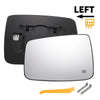Dodge Ram 1500 2500 Mirror Glass Left Side White w/ Back Heated