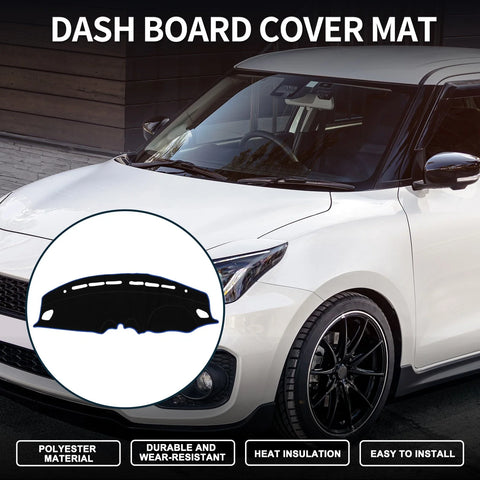 Suzuki Swift Sport (2018-2019) Black Blue Dash Cover Mat