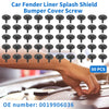 Mercedes-Benz A220 50 x Car Fender Liner Splash Shield Bumper Cover Screws