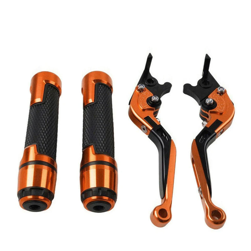 Yamaha TMAX 500 / 530 / 560 Orange Brake Clutch Levers & Handlebar Grips Set