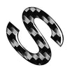Window Door Wall Carbon Black Car Badge Emblem Alphabet Letters Decals Stickers