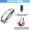 Tesla X 2016-2018 Silver Tone Smart Key Fob Case Cover
