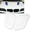 Make & Model White Vent Car Intake Scoop Air Flow Hood Decorative Cover