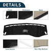 Mercedes Benz GLC 2016-2022 Sun Protector Black Dashboard Cover Mat