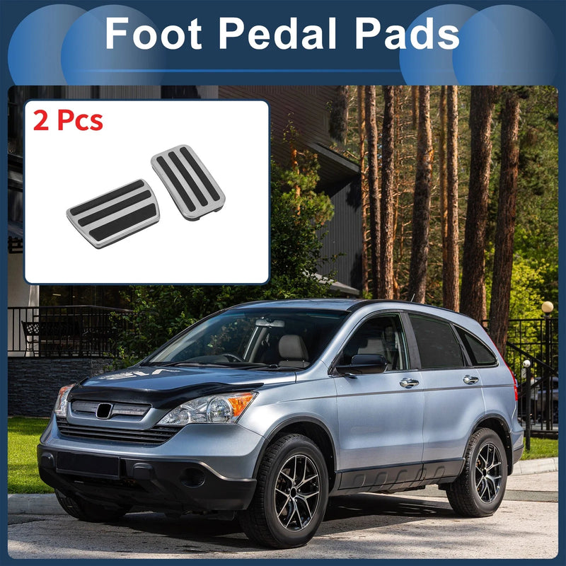 Honda CR-V (2017-2022) Silver Tone 2 x Foot Accelerator Pedal Covers