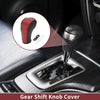 Chevrolet Cruze Gear Shift Knob Cover Red Carbon Fiber Black Faux Leather