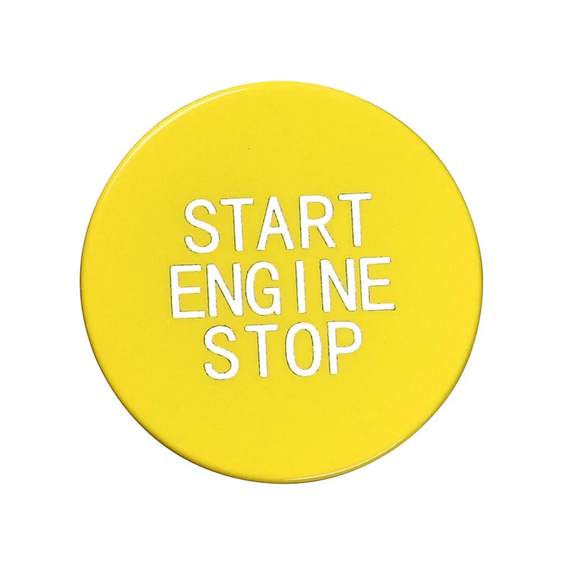 BMW 3 8 X Series Yellow Car Engine Start Stop Button Switch Cover Trim (2012-2020)