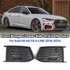 Audi A6 S Line S6 Pair Black Bumper Lower Side Grill Cover (2019–2024)