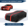 Chevrolet Camaro Black Red Fabric Car Cover Waterproof All Weather