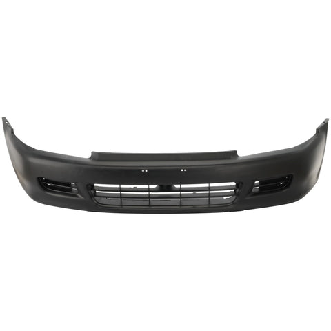 Bumper Cover For 92-95 Honda Civic Front w/ Spoiler Holes