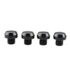 Universal Motorcycle 4 x Mirror Hole Blanking Plugs M10 Screws Caps Black