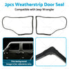 Jeep Wrangler Front Door Weatherstrip Gasket Seal (2007-2018)
