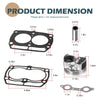 Polaris Ranger Top End Gasket Piston & Ring Set Kit (2010–2014)