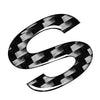 Window Door Wall Carbon Black Car Badge Emblem Alphabet Letters Decals Stickers