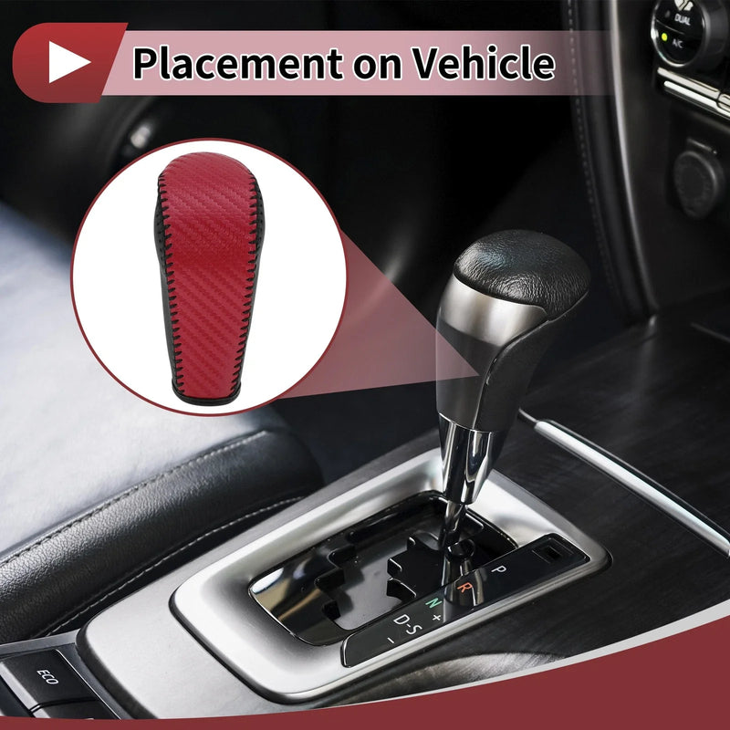 BMW 3 Series E90 Black Leather Shift Knob Cover (2004-2012)