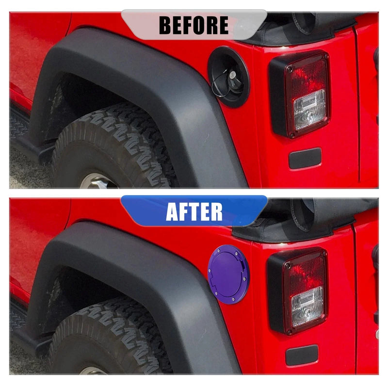 Jeep Wrangler Purple Gas Fuel Tank Filler Cap Cover (2007-2018)