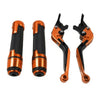 Yamaha MT-15 XSR155 Orange Extendable Brake Clutch Lever Grip Set (2019-2023)