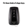 Toyota Camry Corolla C-HR RAV4 Prius Black Remote Key Fob Case (2018-2023)