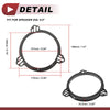 Honda Civic 2001-2005 Rear 6.5" Speaker Spacer Ring Adaptor (01-05)