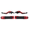 Yamaha YZF R1 Red Extendable Brake Clutch Lever Grip Set (2009-2014)