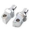 Yamaha, Honda, VTX, Suzuki Chrome Front/Rear Tapered Foot Peg Adapters