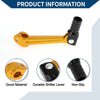Bosuer M5 Gold Tone Black Head Folding Gear Shifter Lever