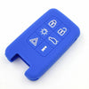 VOLVO V40 S80 XC60 S60 Blue 6BTN Silicone FOB Remote Key Cover Bag fit