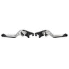 Kawasaki Ninja 125 250 CNC Silver Extendable Brake Clutch Levers (2018-2023)