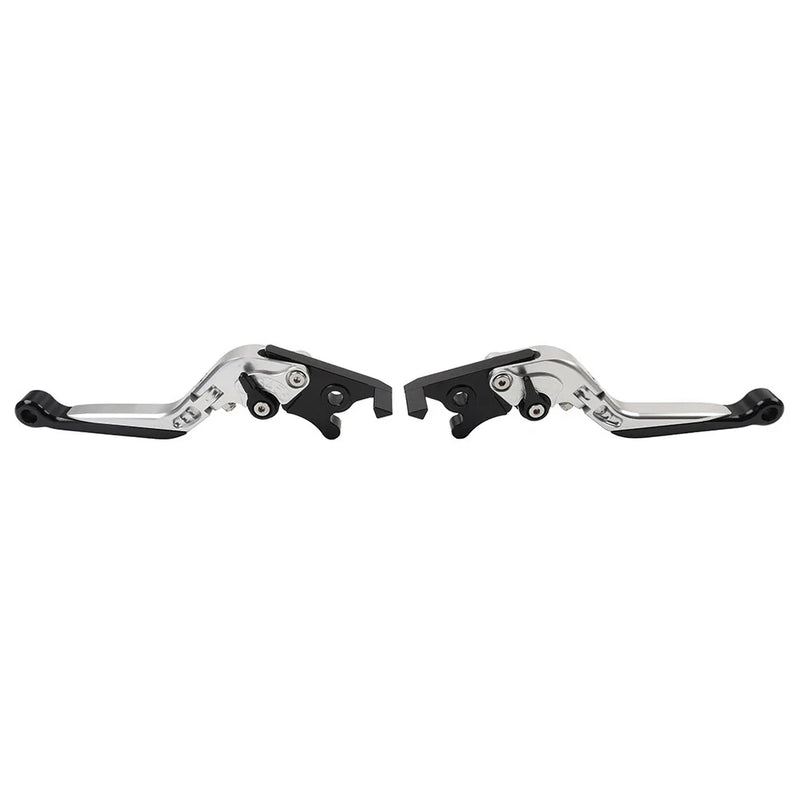 Kawasaki Ninja 125 250 CNC Silver Extendable Brake Clutch Levers (2018-2023)