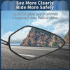 M8/M10 Motorcycle Rear View Mirror Handlebar Mirror Black Aluminum Alloy