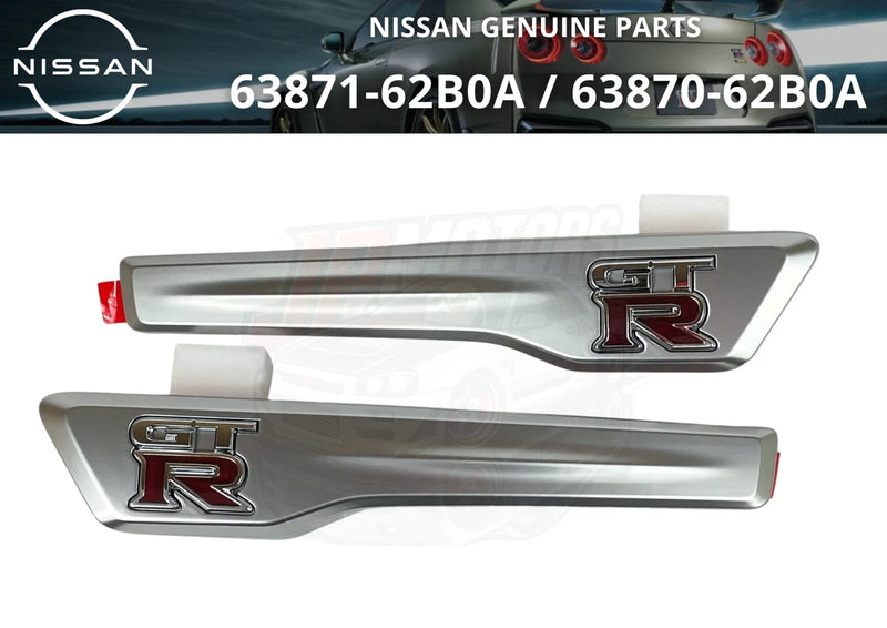 Nissan R35 GT-R 2 x Nissan Front Fender Emblem Set (2007–2023)