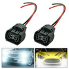 H16 Fog Light 2 x Durable Wire Pigtail Female Connector Plugs