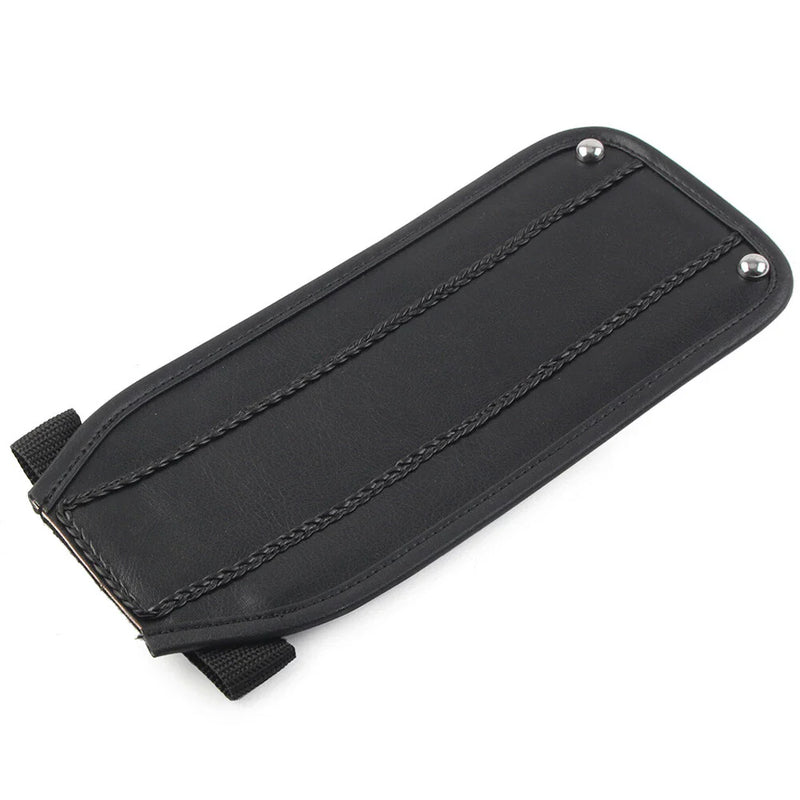 Harley Electra Glide FLH Black PU Leather Gas Tank Panel Bib