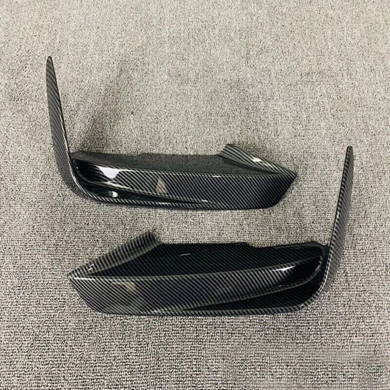 BMW 3 Series Carbon Fiber Front Bumper Spoiler Fog Light Covers (2013-2018)