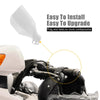 Yamaha Pair White Handlebar Brush Bar Hand Guard Handguard