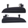 Kia Rio (2002-2005) Black Rear Left & Right Outer Door Handle Set of 2