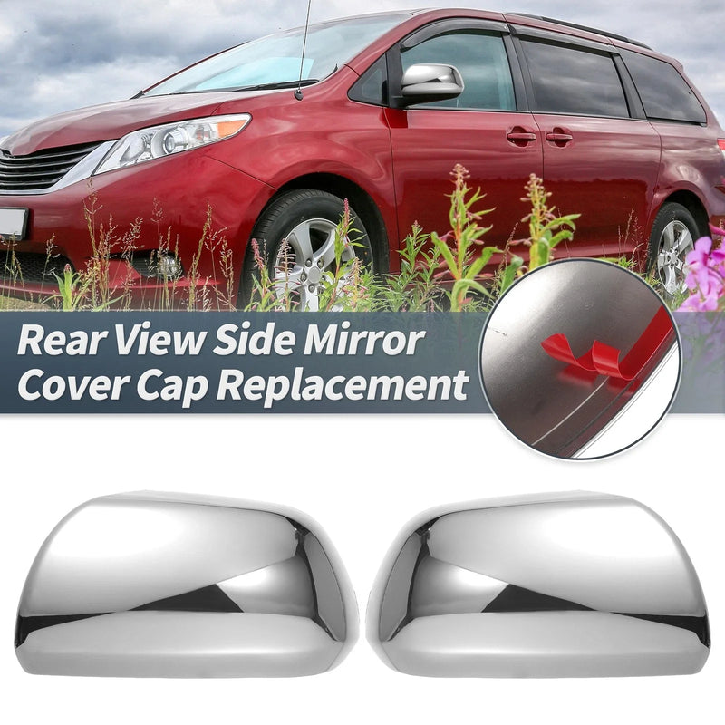 Toyota Sienna Chrome Plated Rearview Mirror Covers (2011-2020)