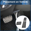 Porsche 718 / 911 No Mark Silver Tone Automatic Pedal Covers
