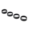 Toyota Tacoma 4pcs Black AC Climate Control Knob Trim (2016-2023)