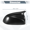 BMW X3 X4 X5 X6 Rearview Mirror Cover Cap  Black Carbon Fiber