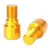 Motorcycle Dirt Bike 18mm Gold Handlebar Grips End Cap Plugs