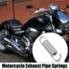 Motorcycle Spring 6 Pcs 43mm 1.69 Silver Tone Muffler Exhaust Pipe